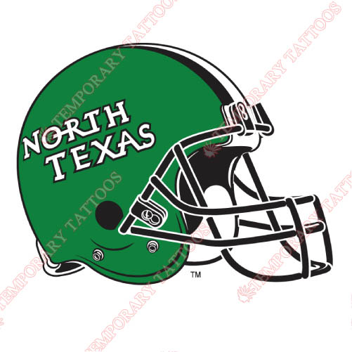 North Texas Mean Green Customize Temporary Tattoos Stickers NO.5629